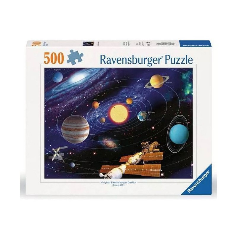 500p puzzle Systeme solaire - NATHAN JEUX - Bleu - Des 12 ans