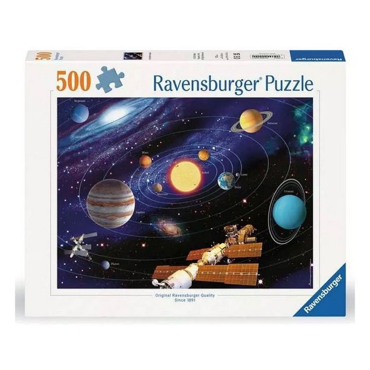 500p puzzle Systeme solaire - NATHAN JEUX - Bleu - Des 12 ans