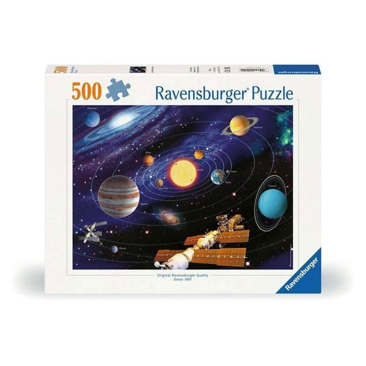 500p puzzle Systeme solaire - NATHAN JEUX - Bleu - Des 12 ans