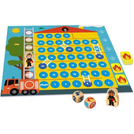 Allô les pompiers ! - Jeu d'apprentissage - NATHAN - 1 a 4 joueurs - Des 3 ans