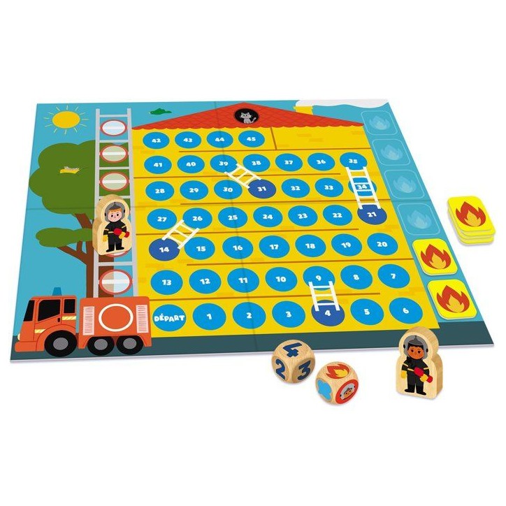 Allô les pompiers ! - Jeu d'apprentissage - NATHAN - 1 a 4 joueurs - Des 3 ans Allô les pompiers ! - Jeu d'apprentissage - NATHAN - 1 a 4 joueurs - Des 3 ans