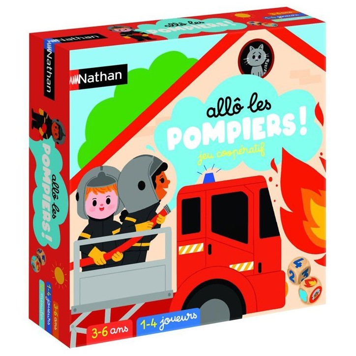 Allô les pompiers ! - Jeu d'apprentissage - NATHAN - 1 a 4 joueurs - Des 3 ans Allô les pompiers ! - Jeu d'apprentissage - NATHAN - 1 a 4 joueurs - Des 3 ans