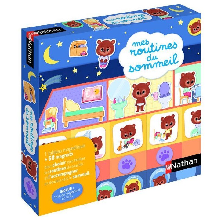 Mes routines du sommeil - Jeu d'apprentissage - NATHAN - Des 3 ans
