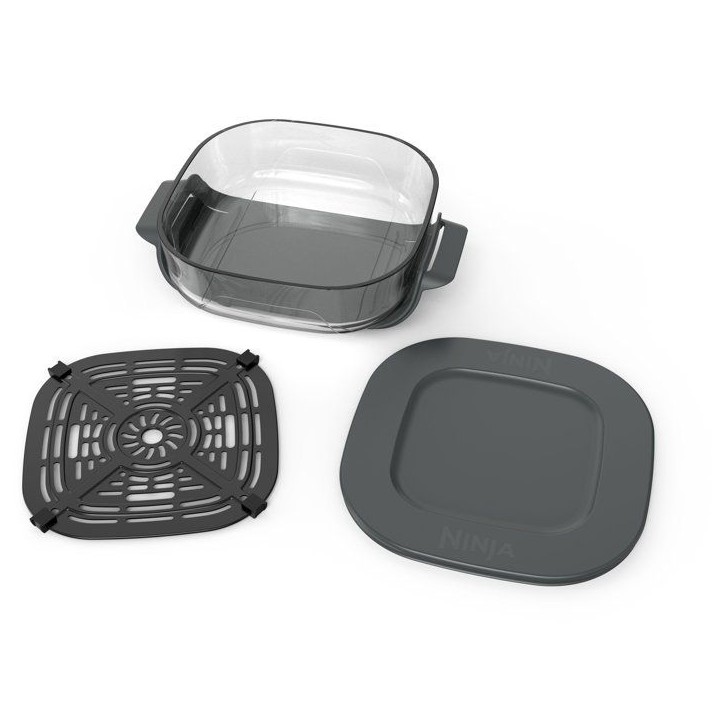 Récipient en verre 2,3 L avec couvercle et plaque pour NINJA CRISPi - CleanCrisp 1077ZT101EUK - Sans PFAS Récipient en verre 2,3 L avec couvercle et plaque pour NINJA CRISPi - CleanCrisp 1077ZT101EUK - Sans PFAS