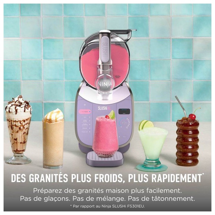 Machine a boissons glacées et granitées NINJA - Slushi XL FS601EUPK1 - Capacité 3,7L - 6 programmes - Rose Machine a boissons glacées et granitées NINJA - Slushi XL FS601EUPK1 - Capacité 3,7L - 6 programmes - Rose