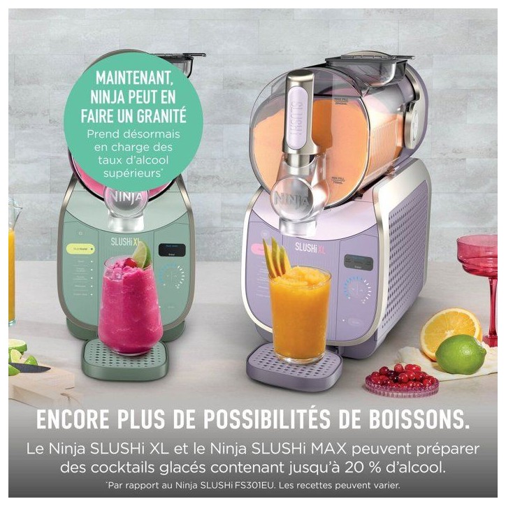 Machine a boissons glacées et granitées NINJA - Slushi XL FS601EUPK1 - Capacité 3,7L - 6 programmes - Rose Machine a boissons glacées et granitées NINJA - Slushi XL FS601EUPK1 - Capacité 3,7L - 6 programmes - Rose