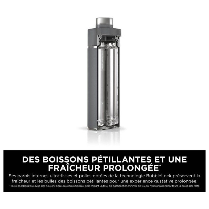 Gourde isotherme Thirsti - NINJA - Gris foncé - 530 ml - Acier inoxydable