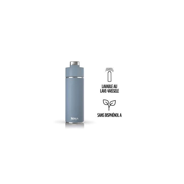 Gourde isotherme Thirsti - NINJA - Bleu Denim - 700 ml - Acier inoxydable