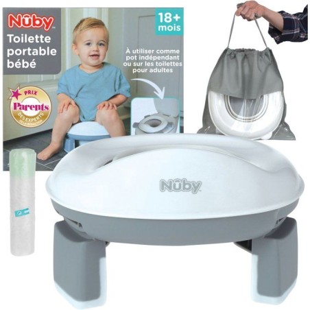 Pot de voyage portable pour tout-petits - NUBY - Avec sac de rangement
