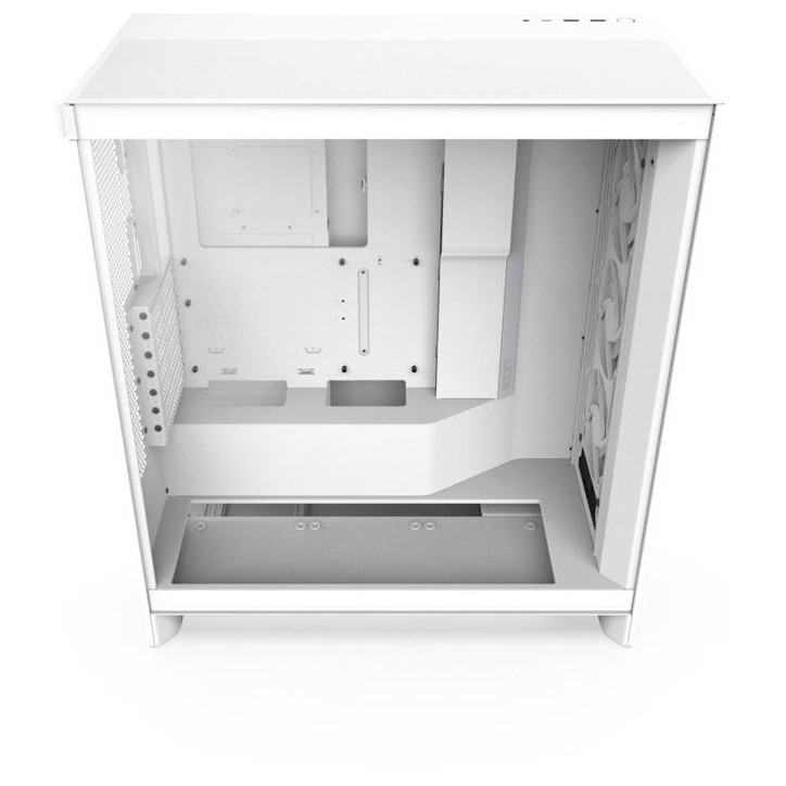 Boîtier PC Moyen Tour - NZXT - H7 Flow RGB (2024) - RGB intégré - Coloris Blanc - Flux d'air optimisé Boîtier PC Moyen Tour - NZXT - H7 Flow RGB (2024) - RGB intégré - Coloris Blanc - Flux d'air optimisé
