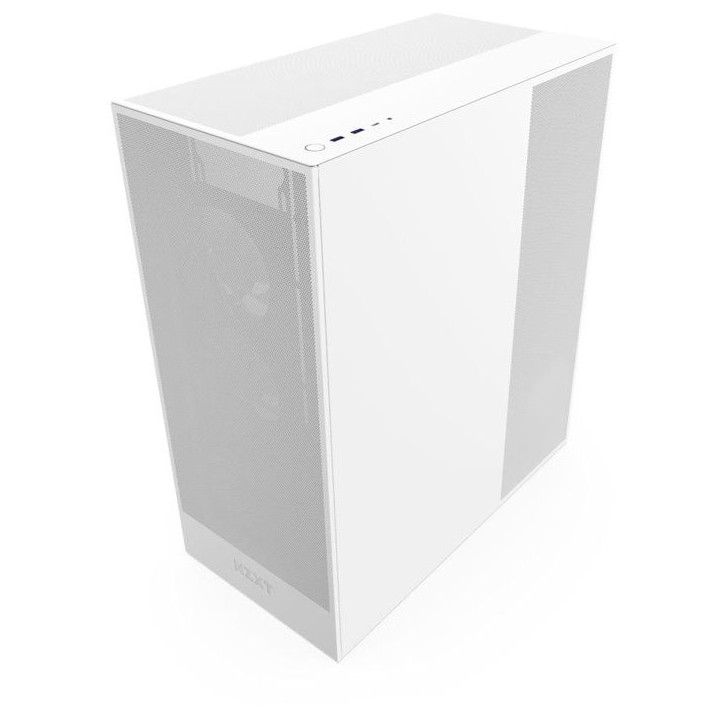 Boîtier PC Moyen Tour - NZXT - H7 Flow RGB (2024) - RGB intégré - Coloris Blanc - Flux d'air optimisé Boîtier PC Moyen Tour - NZXT - H7 Flow RGB (2024) - RGB intégré - Coloris Blanc - Flux d'air optimisé