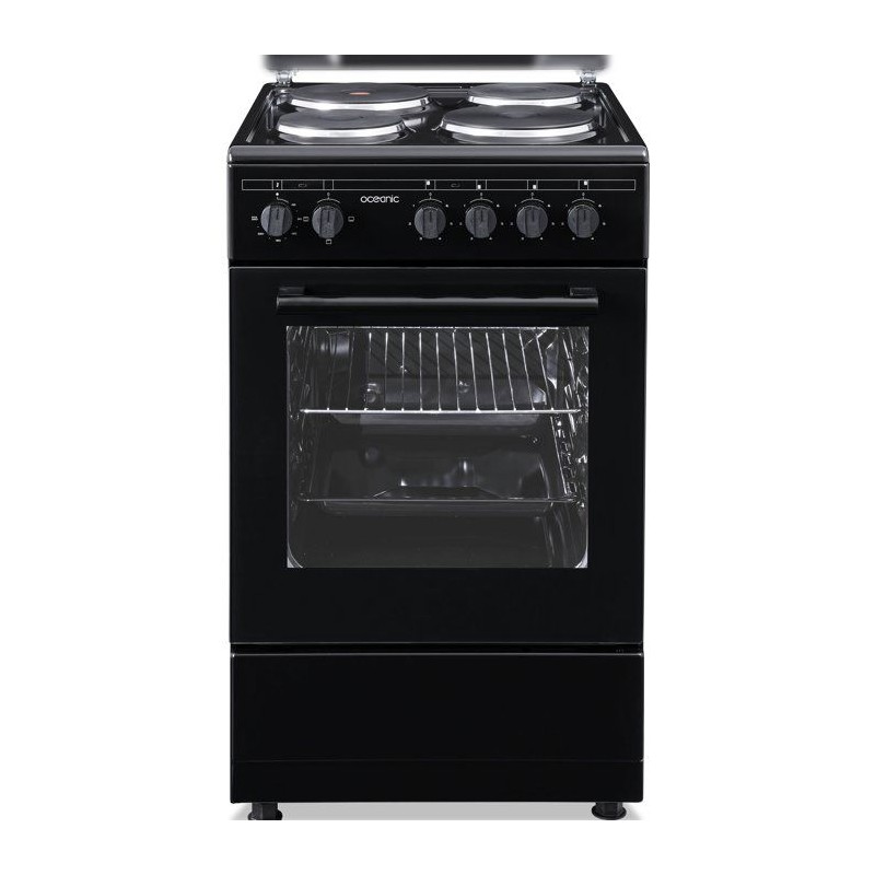 Cuisiniere électrique - OCEANIC - OCEACE5060B - 4 feux - 6800 W - L49