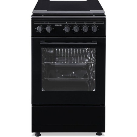 Cuisiniere électrique - OCEANIC - OCEACE5060B - 4 feux - 6800 W - L49,8 x P61 x H 86 cm - Noir