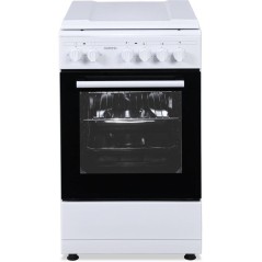 Cuisiniere électrique - OCEANIC - OCEACE5060W - 4 feux - 6800 W - L49,8 x P61 x H 86 cm - Blanc