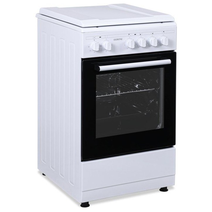 Cuisiniere électrique - OCEANIC - OCEACE5060W - 4 feux - 6800 W - L49,8 x P61 x H 86 cm - Blanc Cuisiniere électrique - OCEANIC - OCEACE5060W - 4 feux - 6800 W - L49,8 x P61 x H 86 cm - Blanc