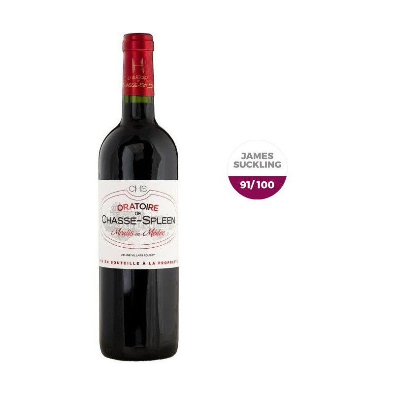 L'Oratoire de Chasse-Spleen 2019 Moulis - Vin rouge de Bordeaux