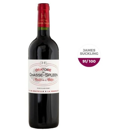 L'Oratoire de Chasse-Spleen 2019 Moulis - Vin rouge de Bordeaux