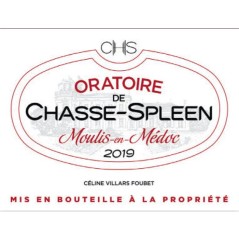 L'Oratoire de Chasse-Spleen 2019 Moulis - Vin rouge de Bordeaux