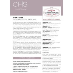 L'Oratoire de Chasse-Spleen 2019 Moulis - Vin rouge de Bordeaux