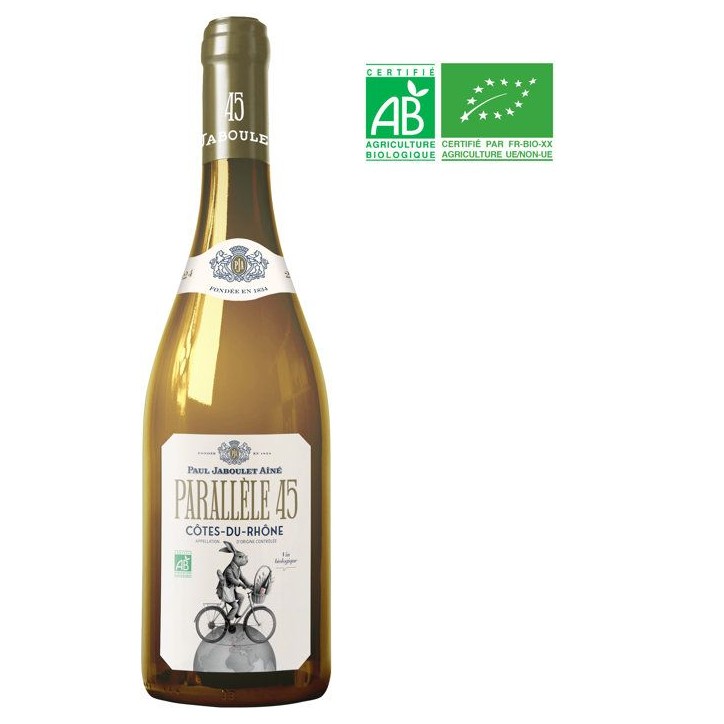 Parallele 45 2024 Côtes-du-Rhône - Vin blanc de la Vallée du Rhône - Bio