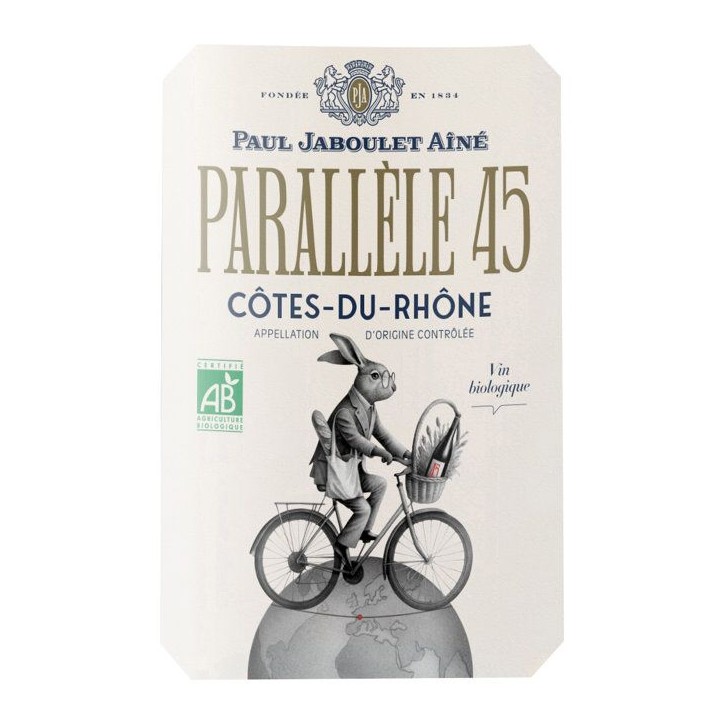 Parallele 45 2024 Côtes-du-Rhône - Vin blanc de la Vallée du Rhône - Bio