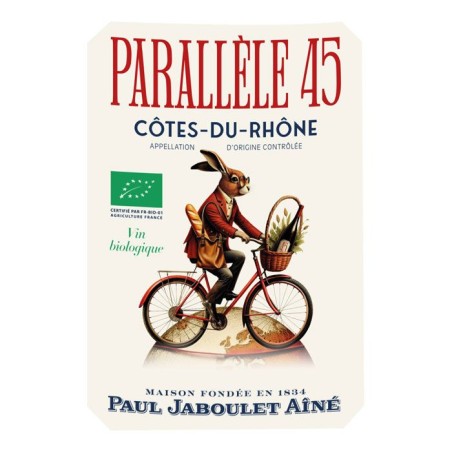 Parallele 45 2024 Côtes-du-Rhône - Vin rouge de la Vallée du Rhône - Bio
