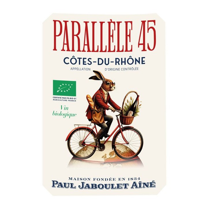 Parallele 45 2024 Côtes-du-Rhône - Vin rouge de la Vallée du Rhône - Bio