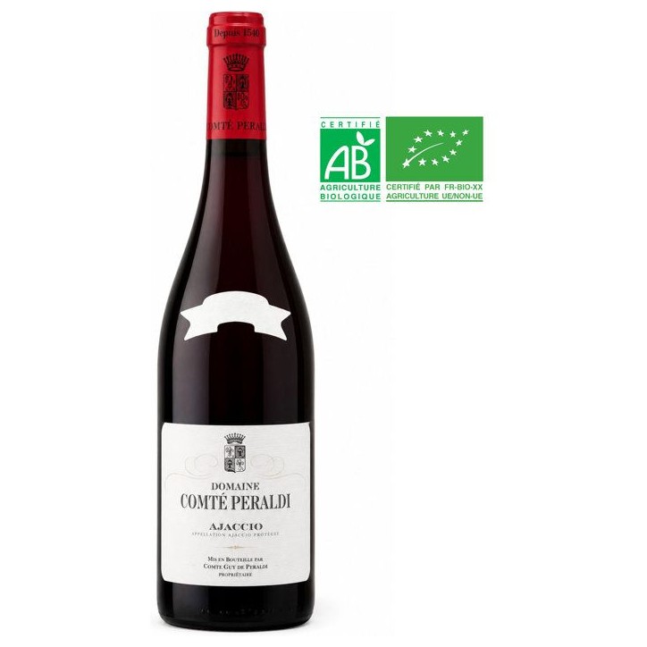 Domaine Comté Peraldi 2022 - AOC Ajaccio - Vin rouge de Corse Bio - 75cl