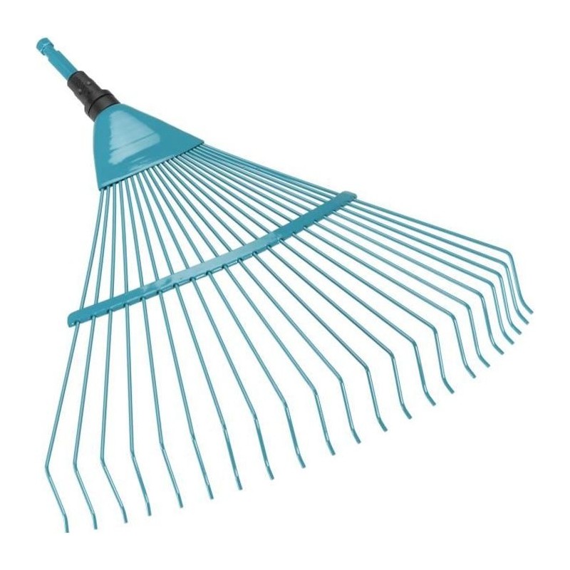 GARDENA Râteau a gazon 50cm Combisystem - Fil de fer solide - 22 dent