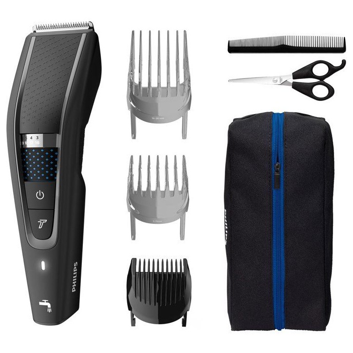 Tondeuse cheveux - PHILIPS - HC5632/15 - 28 hauteurs de coupe - 3 sabots - 90 min autonomie
