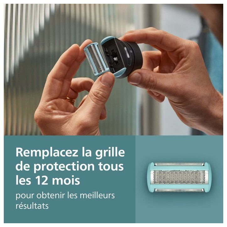 Lame de rechange tondeuse corps - PHILIPS - BG2010/43 - grille intégrée - Bodygroom - compatible séries 3000/5000/7000 Lame de rechange tondeuse corps - PHILIPS - BG2010/43 - grille intégrée - Bodygroom - compatible séries 3000/5000/7000