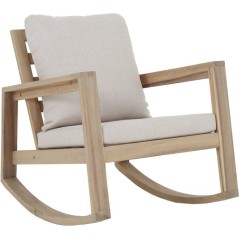 Fauteuil rocking chair de jardin Phuket - PROLOISIRS - - Bois acacia F