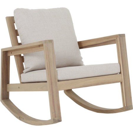 Fauteuil rocking chair de jardin Phuket - PROLOISIRS - - Bois acacia F