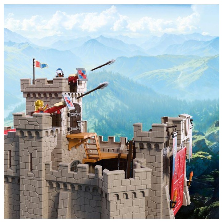 PLAYMOBIL 72112 Château-fort des chevaliers du Lion, Adventure les chevaliers, 183 pieces, des 4 ans