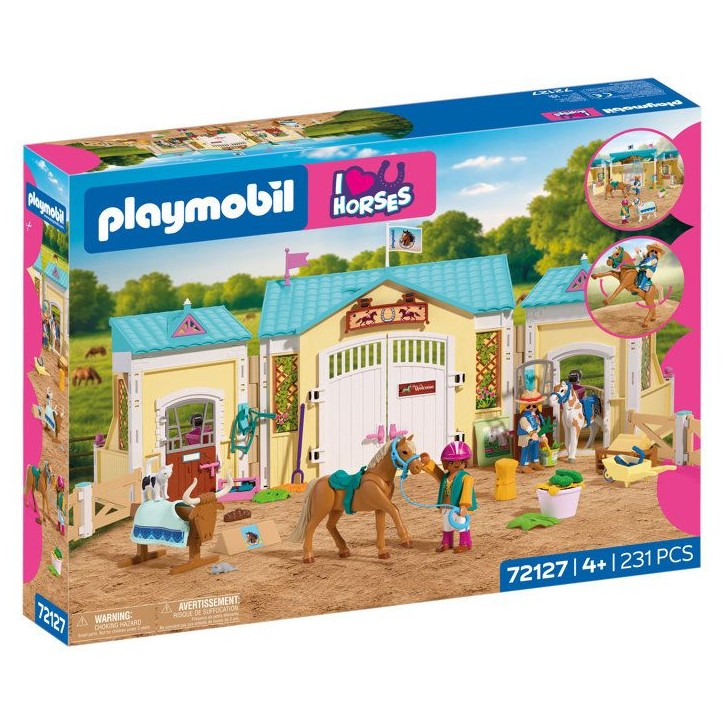 PLAYMOBIL I love horses 72127 Grand centre équestre & 2 chevaux