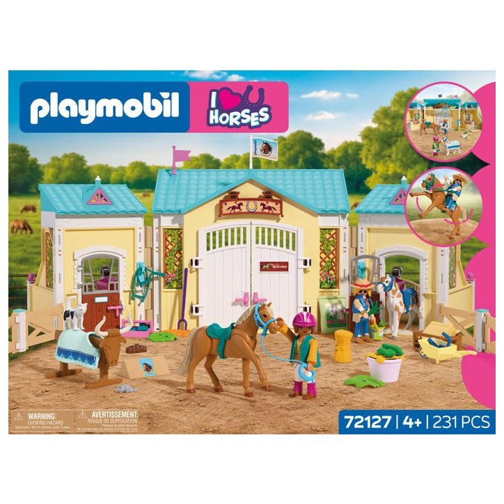 PLAYMOBIL I love horses 72127 Grand centre équestre & 2 chevaux
