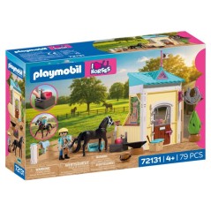 PLAYMOBIL I love horses 72131 Petite étable avec maréchal-ferrant