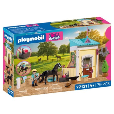 PLAYMOBIL I love horses 72131 Petite étable avec maréchal-ferrant
