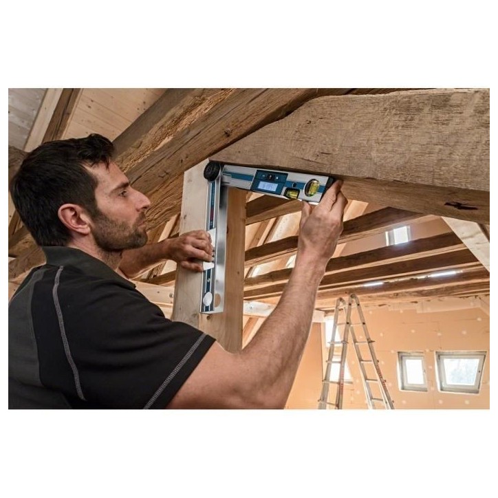 Mesureur d'angle - BOSCH - GAM 220 Professional - Précision ±0,1° - Longueur 40 cm - Plage 0-220° Mesureur d'angle - BOSCH - GAM 220 Professional - Précision ±0,1° - Longueur 40 cm - Plage 0-220°