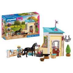 PLAYMOBIL I love horses 72131 Petite étable avec maréchal-ferrant