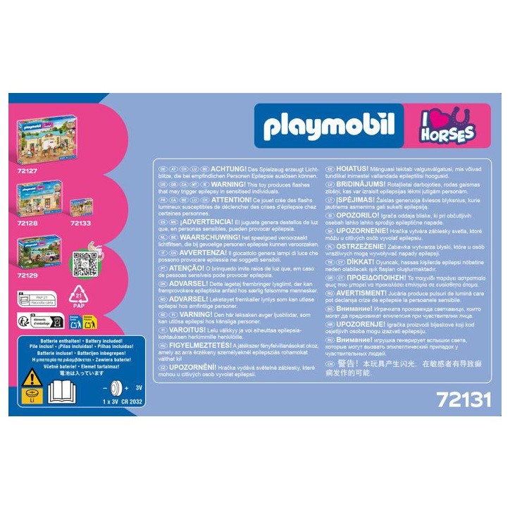 PLAYMOBIL I love horses 72131 Petite étable avec maréchal-ferrant