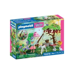 PLAYMOBIL 72215 Jardin féérique avec bébé licorne, Fantasy & Magic