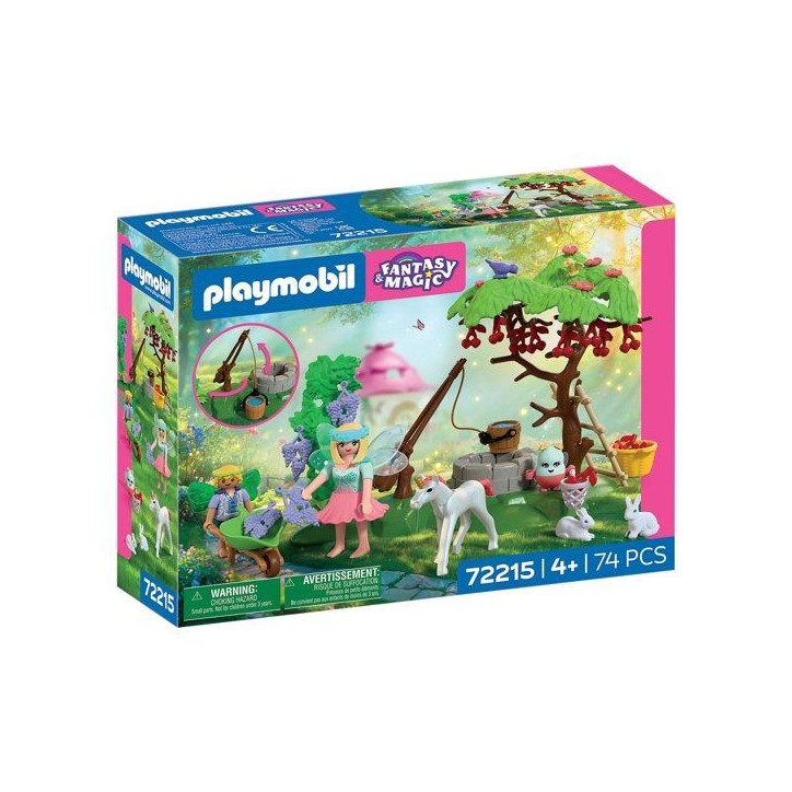 PLAYMOBIL 72215 Jardin féérique avec bébé licorne, Fantasy & Magic, 74 pieces, des 4 ans