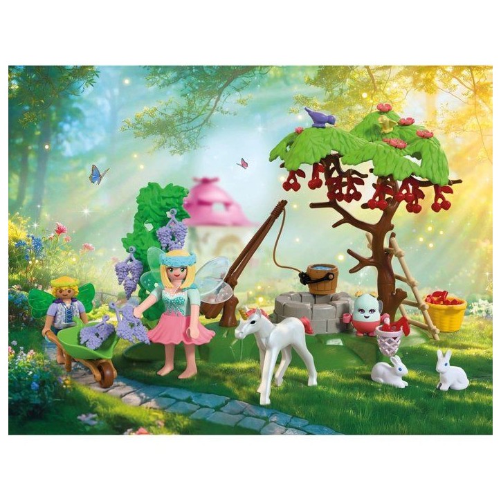 PLAYMOBIL 72215 Jardin féérique avec bébé licorne, Fantasy & Magic, 74 pieces, des 4 ans