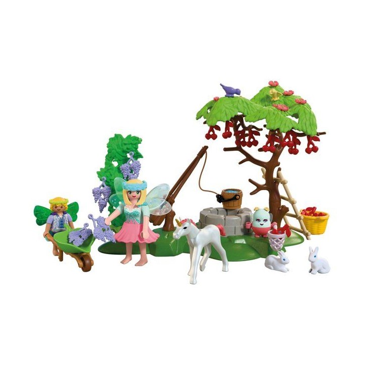 PLAYMOBIL 72215 Jardin féérique avec bébé licorne, Fantasy & Magic, 74 pieces, des 4 ans