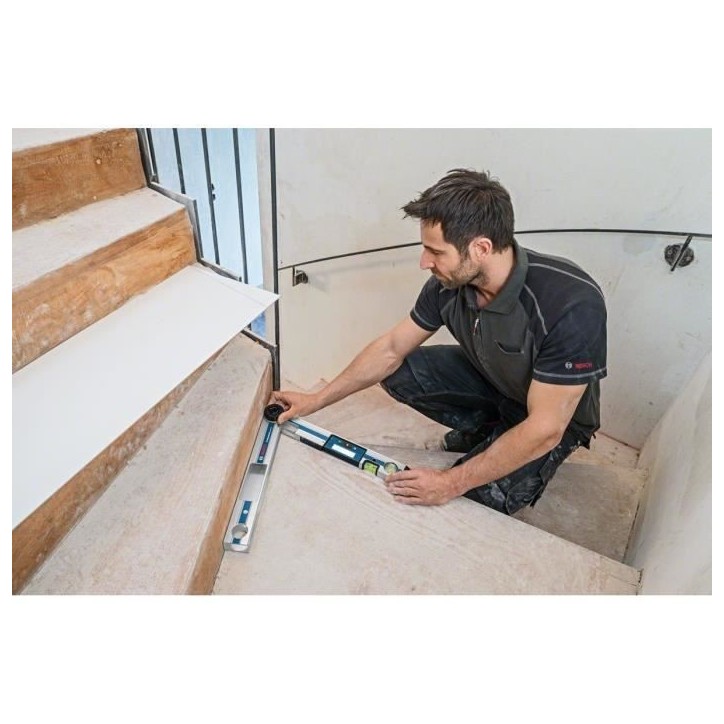 Mesureur d'angle - BOSCH - GAM 220 Professional - Précision ±0,1° - Longueur 40 cm - Plage 0-220° Mesureur d'angle - BOSCH - GAM 220 Professional - Précision ±0,1° - Longueur 40 cm - Plage 0-220°