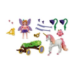 PLAYMOBIL 72216 Caleche des licornes, Fantasy & Magic, 48 pieces, des