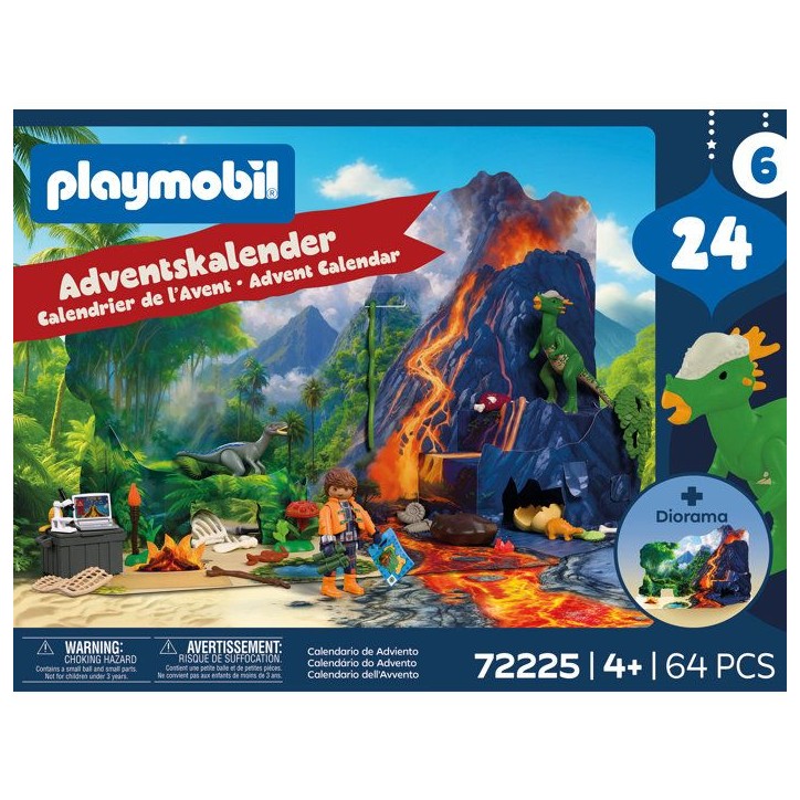PLAYMOBIL 72225 Calendrier de l'Avent : Dinos