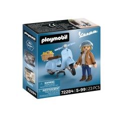 PLAYMOBIL 72284 Vespa 80eme anniversaire : Style Iconique, 18 pieces,