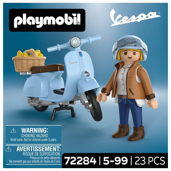 PLAYMOBIL 72284 Vespa 80eme anniversaire : Style Iconique, 18 pieces, Adulte, Kidulte, Classic cars, des 14 ans
